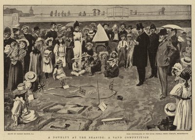 Een Nieuwigheid aan de Kust, Een Zandwedstrijd door Gordon Frederick Browne